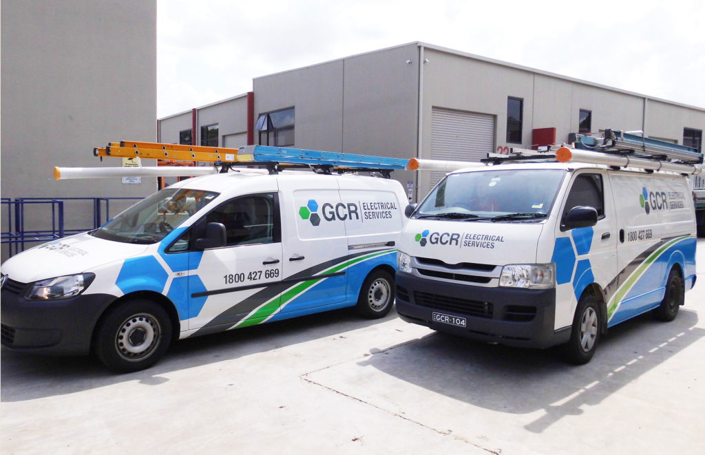 GCR electrical services van wrapping