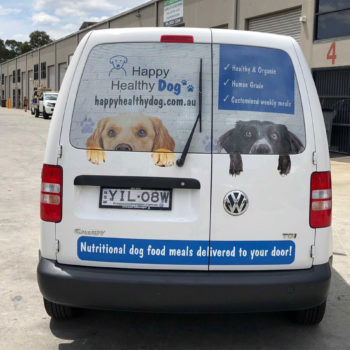 happy healthy dog car decals