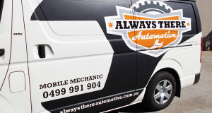 always there automotive half van wrapping