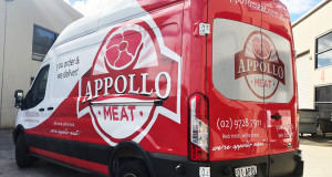 meat delivery truck wrapping