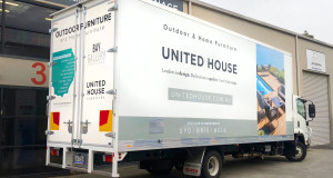 furniture delivery truck wrapping in sydney