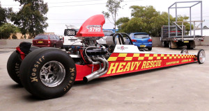 heavy rescue race car signage