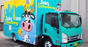 dairy food truck signage