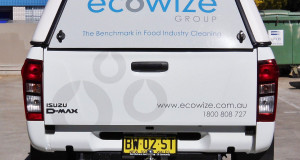 ecowize group rear window decal