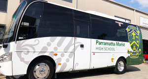 parramatta marist school bus wrapping
