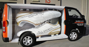 creative graphics printing and advertising on vehicles