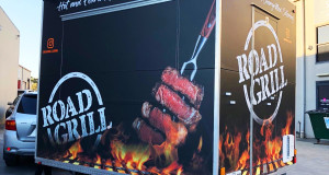 road grill food truck signage in sydney