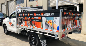 a2z building group ute signs